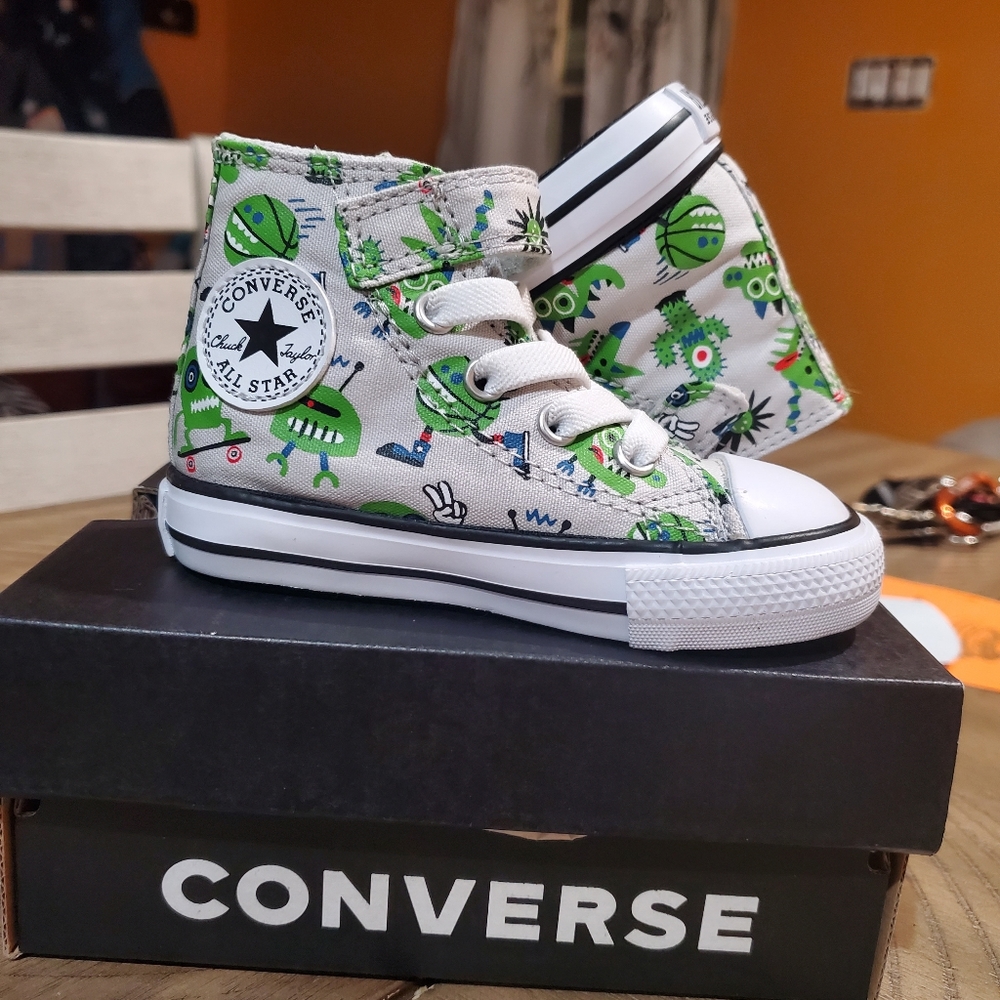 Converse, toddler size 5 monster shoes